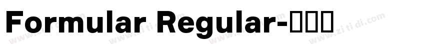 Formular Regular字体转换